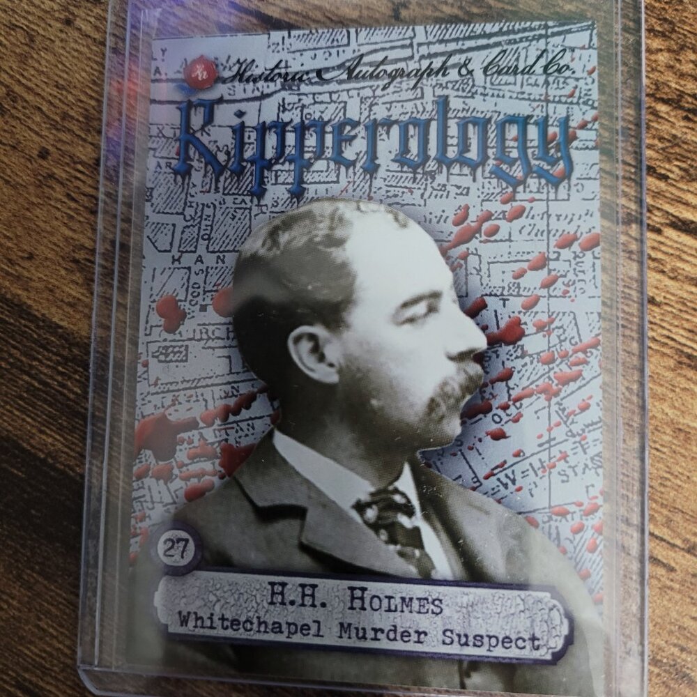 2024 Historic Autographs Chaos 2 Ripperology H.H. Holmes Blue Chrome 1/90 #27